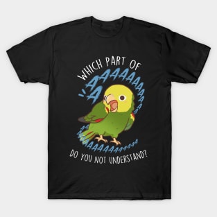 Double Yellow-Headed Amazon Parrot Aaaa T-Shirt